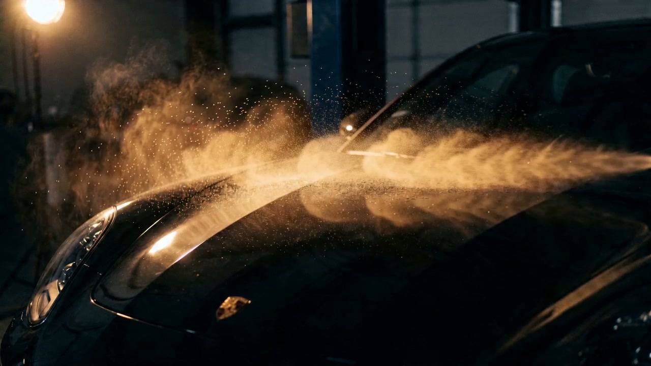 Wash Now — detailing waterless su carrozzeria nera